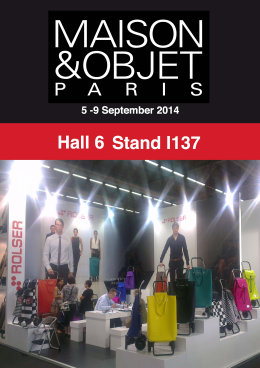 Colección 2014 “DONT STOP your ROLSER” en Maison&Objet – París